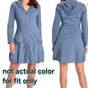 Olive Green Hooded Dress XCVI W Zipper